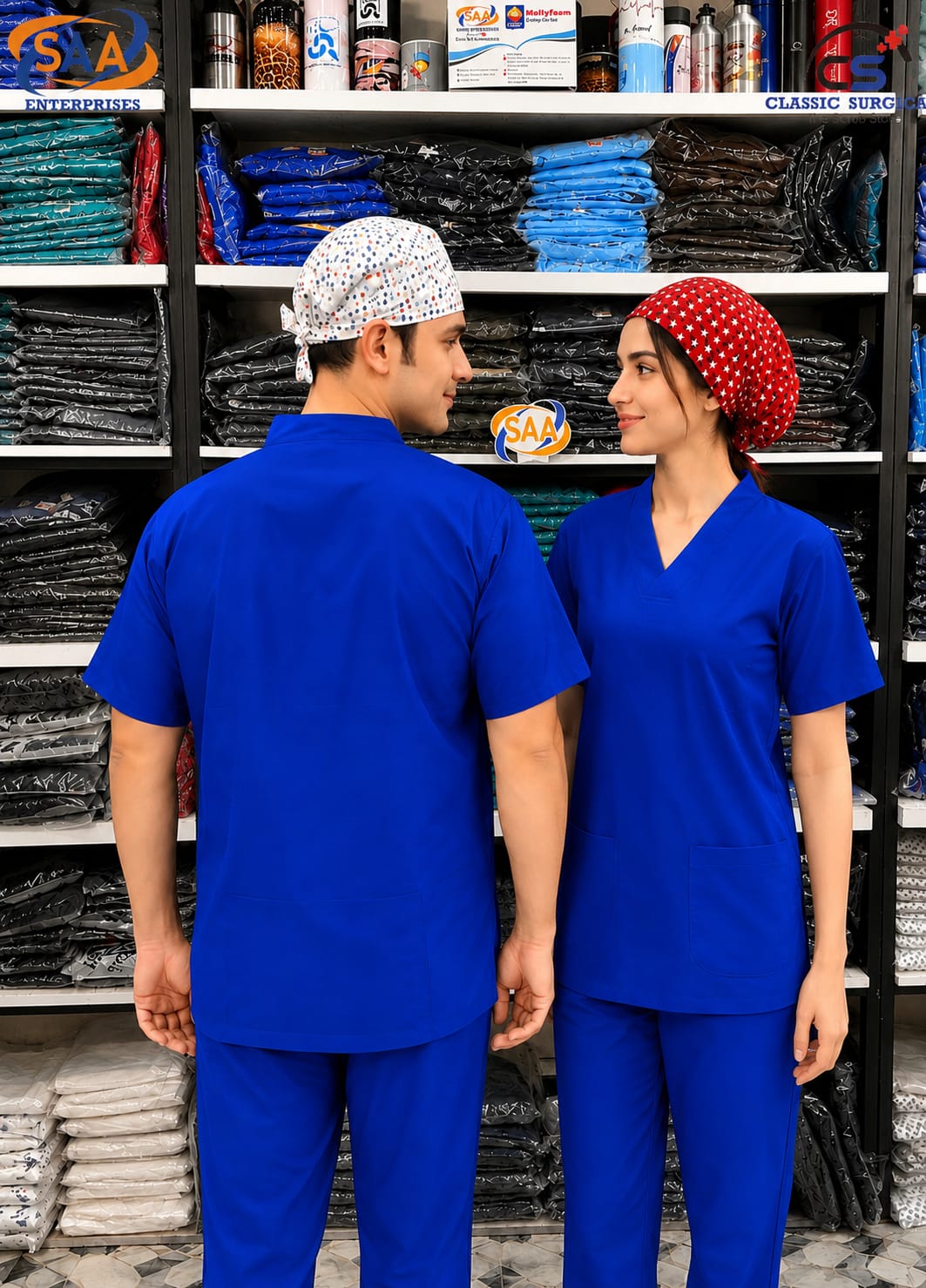 Pro Spark Royal Blue Unisex <br> DR. Scrub Suit