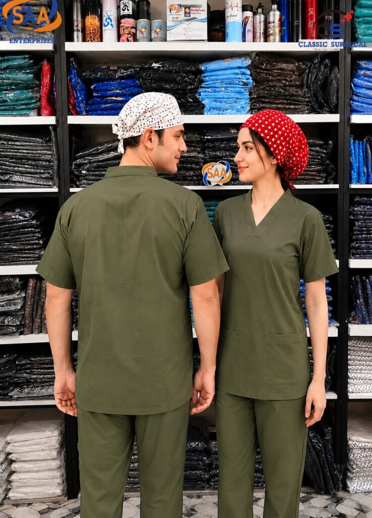 Pro Spark Olive Green Unisex <br> DR. Scrub Suit