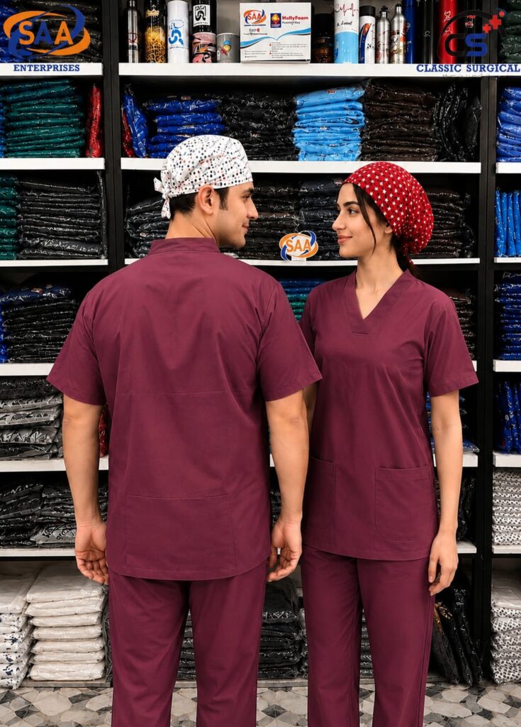 Pro Spark Maroon Unisex <br> DR. Scrub Suit