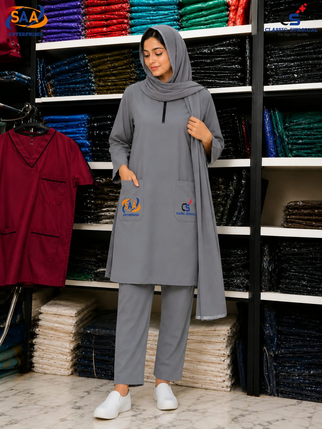 Staff Uniform Gray Female - Image 2