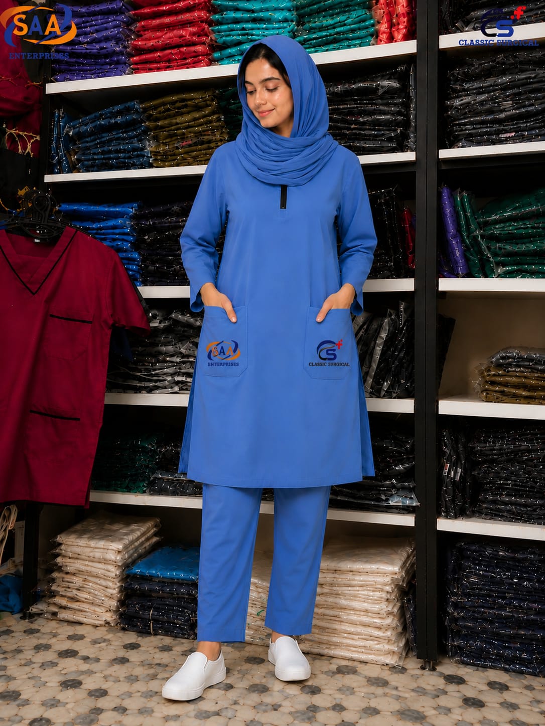 Staff Uniform Sky Blue Female - Image 2