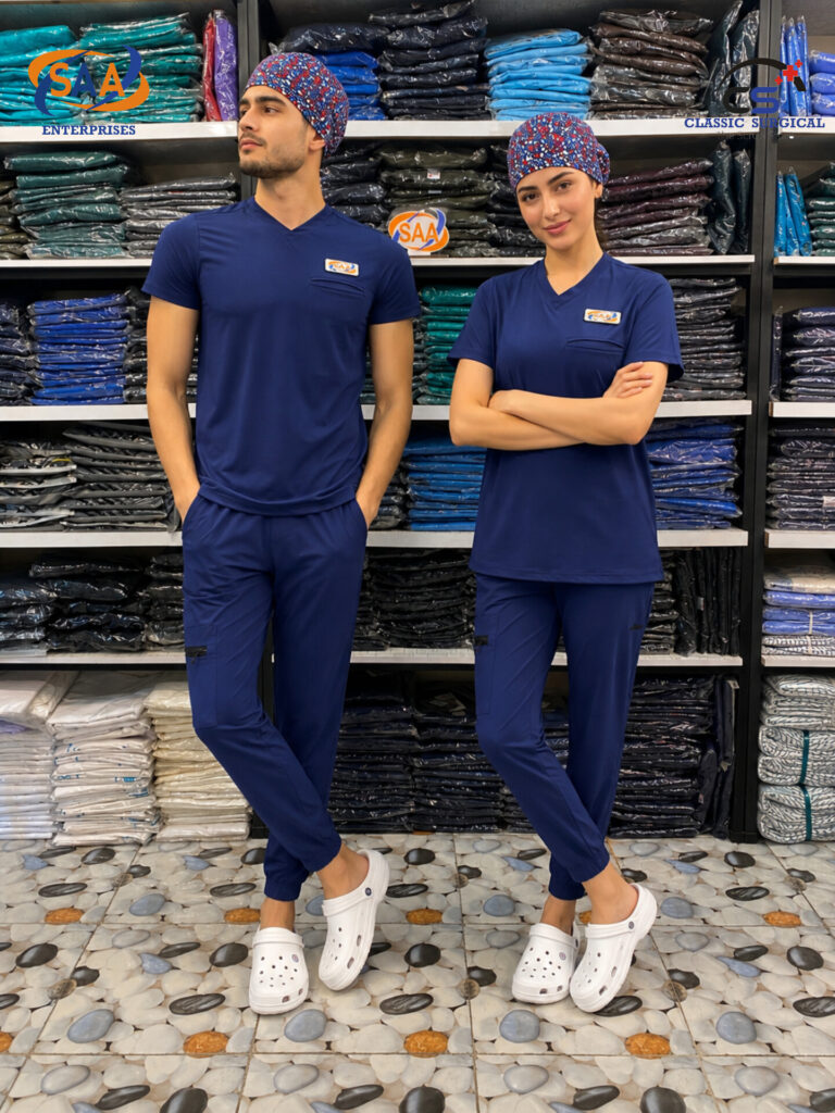 Pro Blush Male & Female Navy Blue DR.Scrub Suit