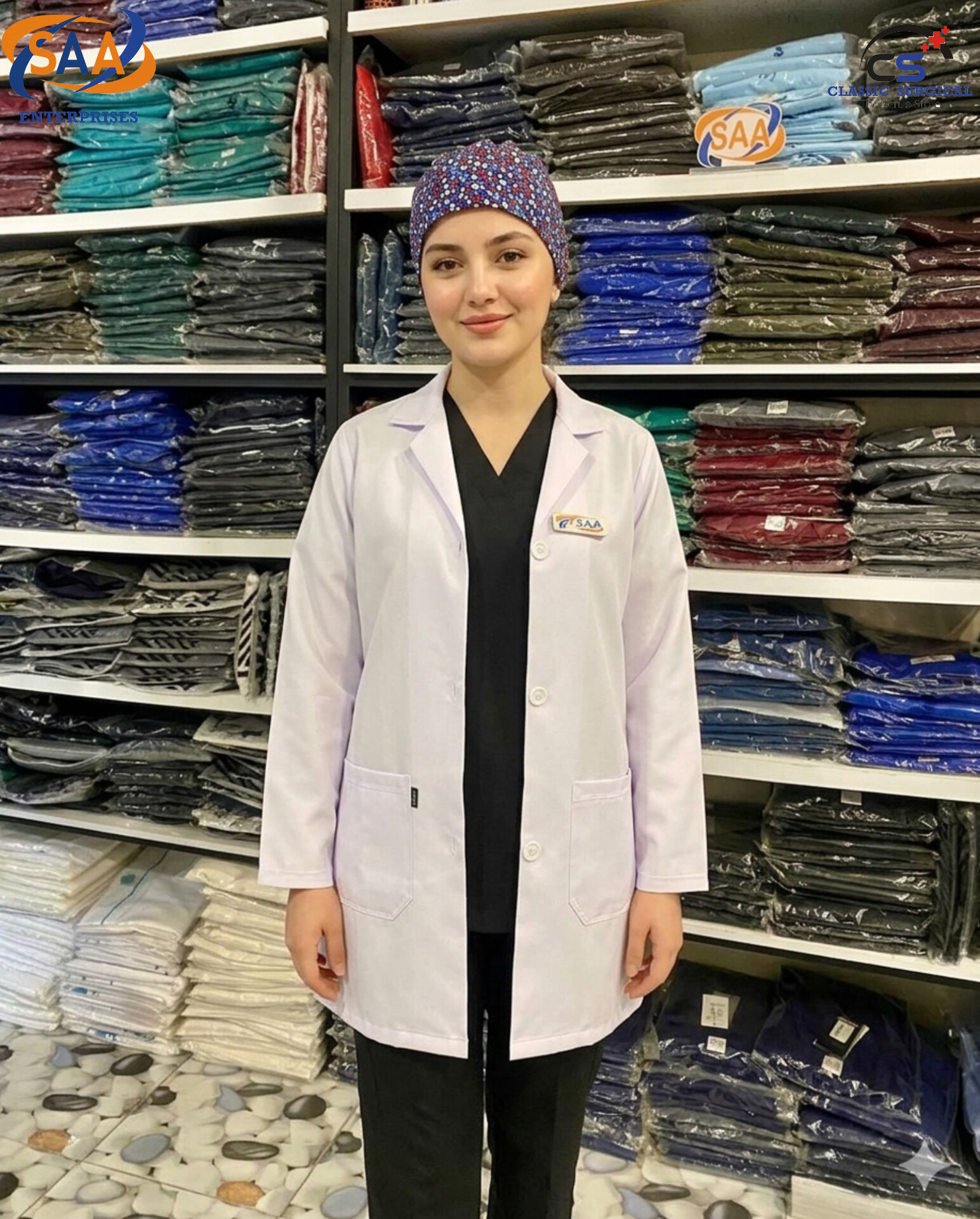 Colors Female Lab Coat - Image 9