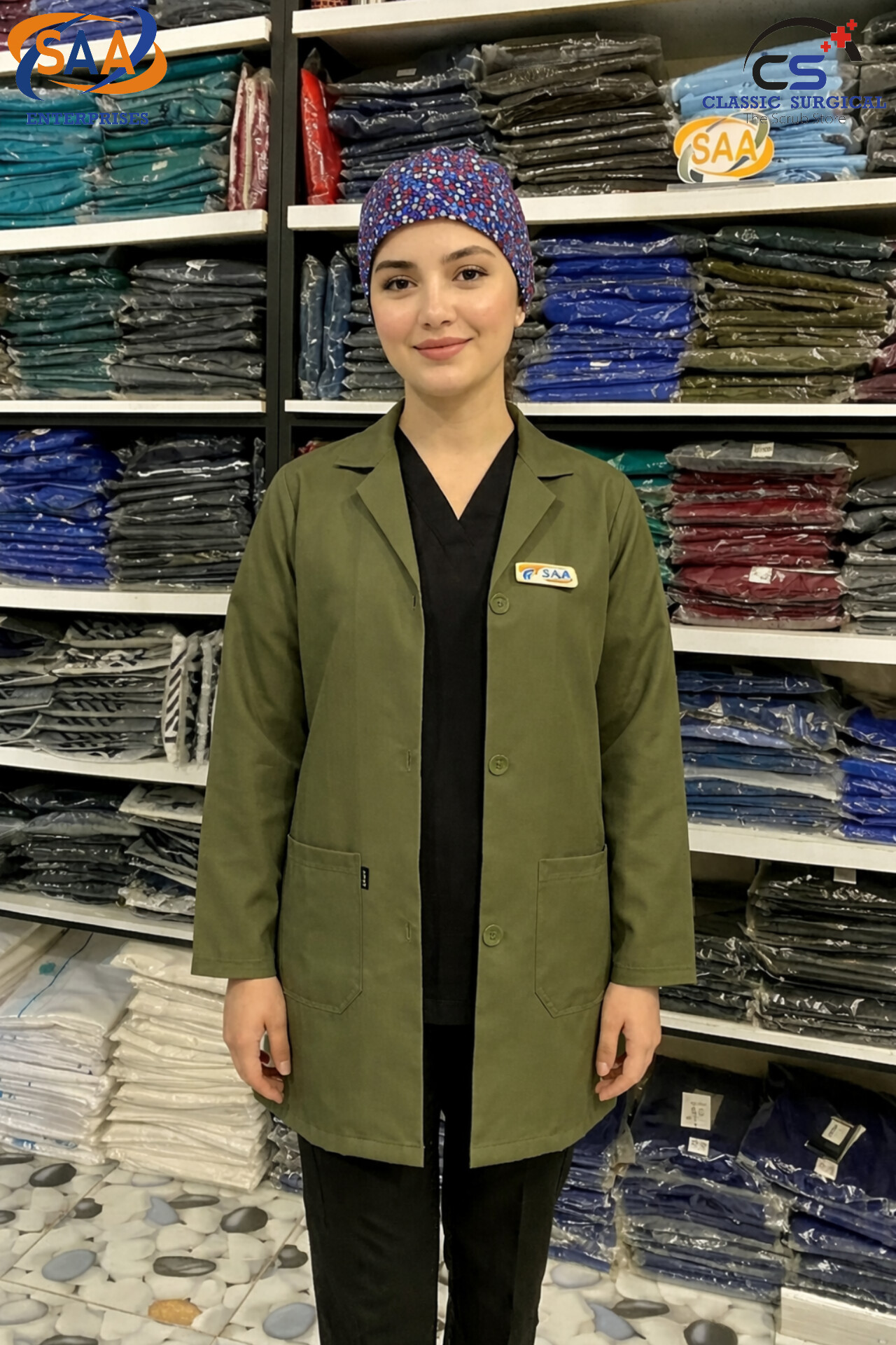 Colors Female Lab Coat - Image 4
