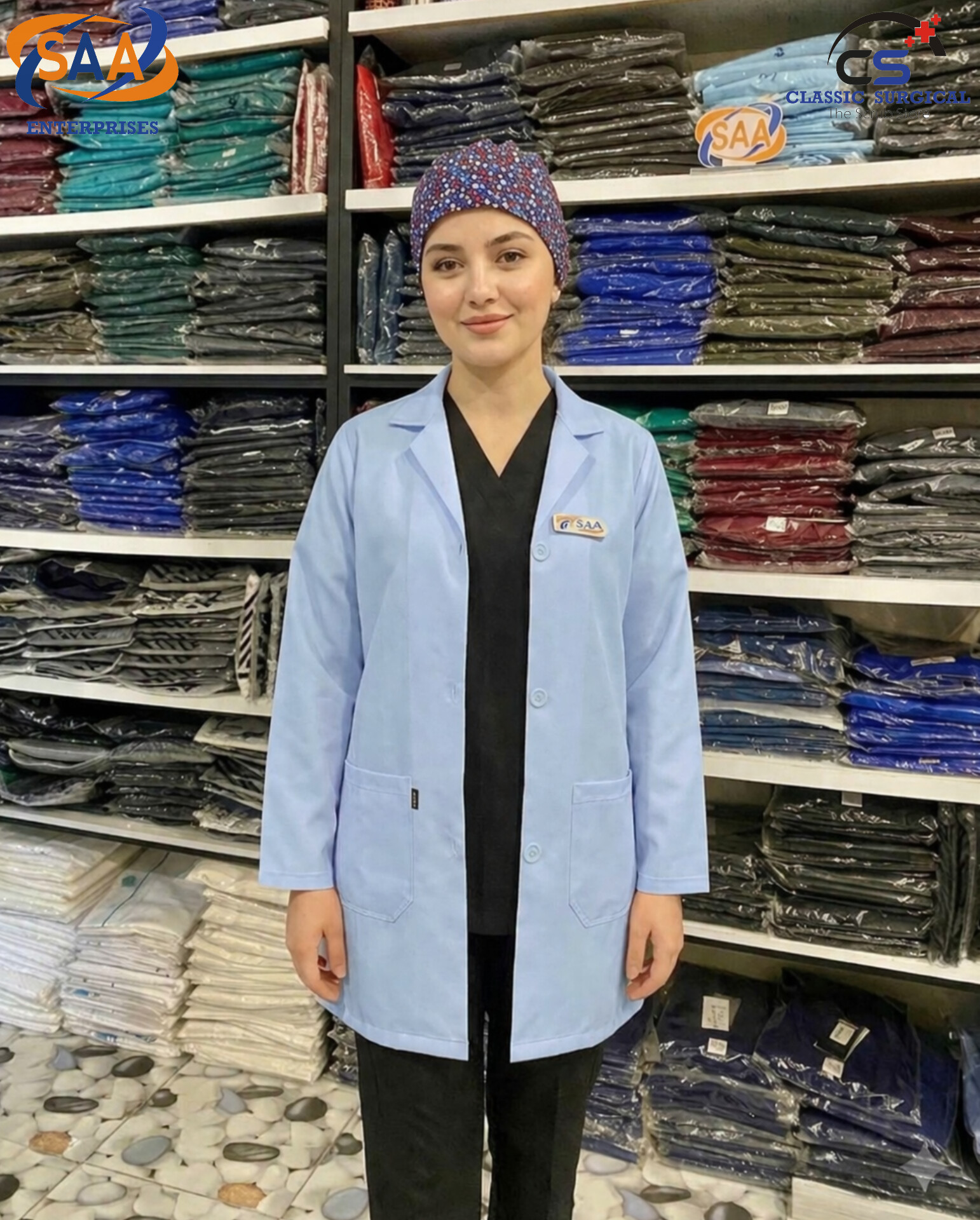 Colors Female Lab Coat - Image 3