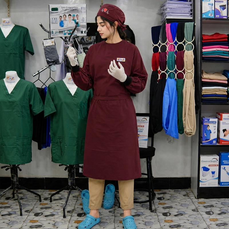 Surgeon Gown Mahroon Female