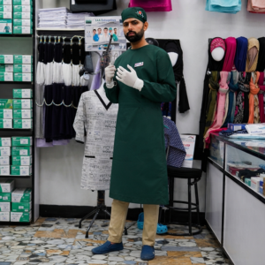 Surgeon Gown Olive Green Male