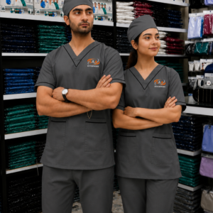 Pro Platinum Male & Female Gray<br> DR.Scrub Suit