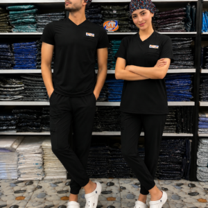 Pro Blush Male & Female Black DR.Scrub Suit