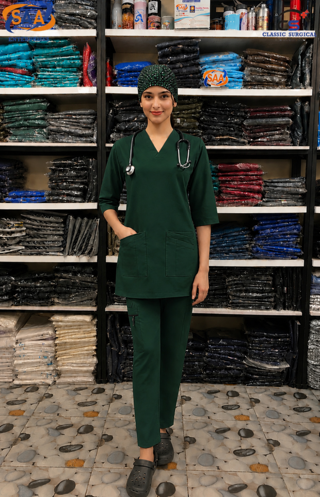 Pro Max Female Bottle Green <br> DR.Scrub Suit
