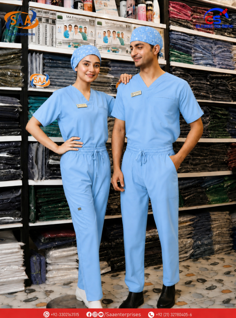 Pro Flexi Sky blue Unisex DR.Scrub Suit