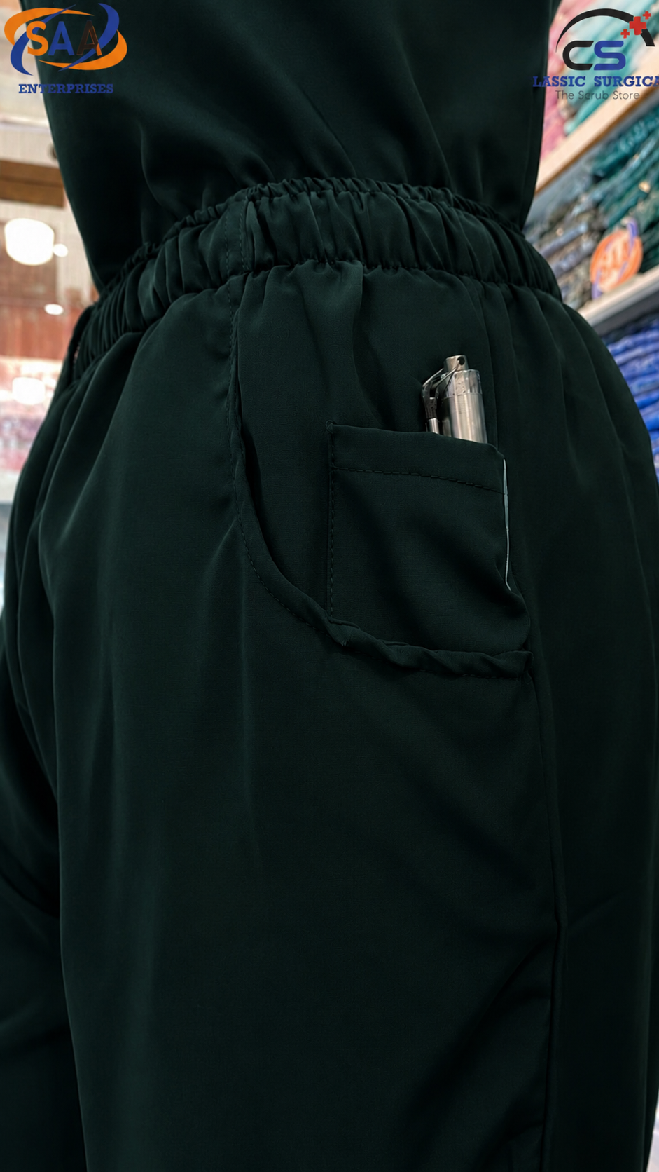 Pro Flexi Female Bottle Green DR.Scrub Suit - Image 6