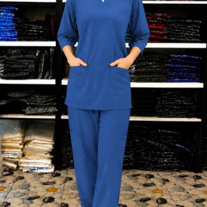 Pro Flexi Female Royal blue DR.Scrub Suit