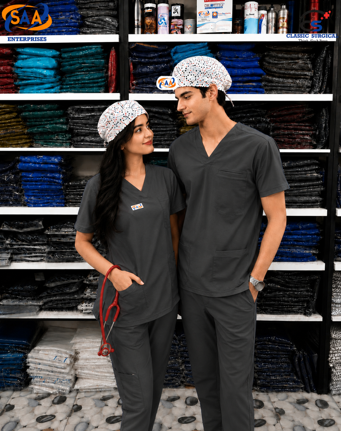 Pro Flexi 2 Gray Unisex DR.Scrub Suit
