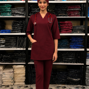 Pro Max Female Mahroon <br> DR.Scrub Suit