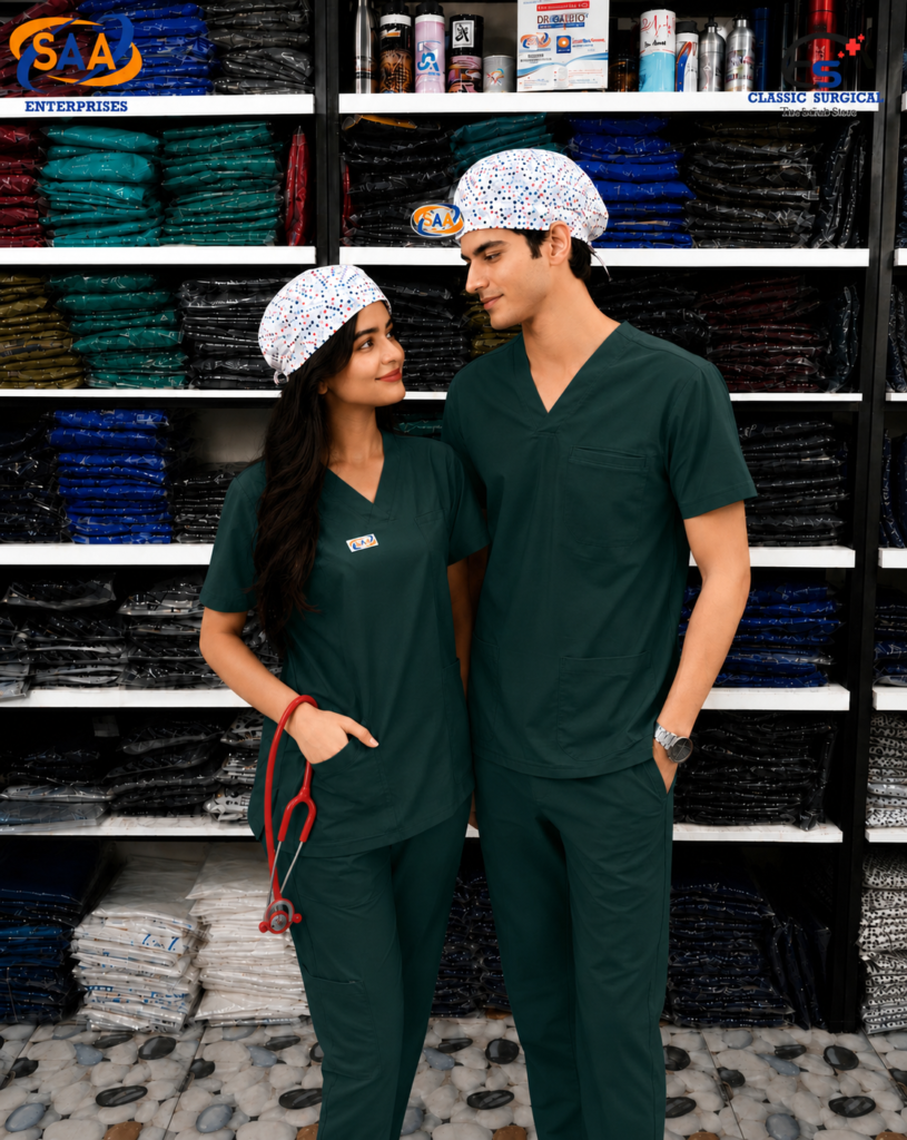 Pro Flexi 2 Bottle Green Unisex DR.Scrub Suit