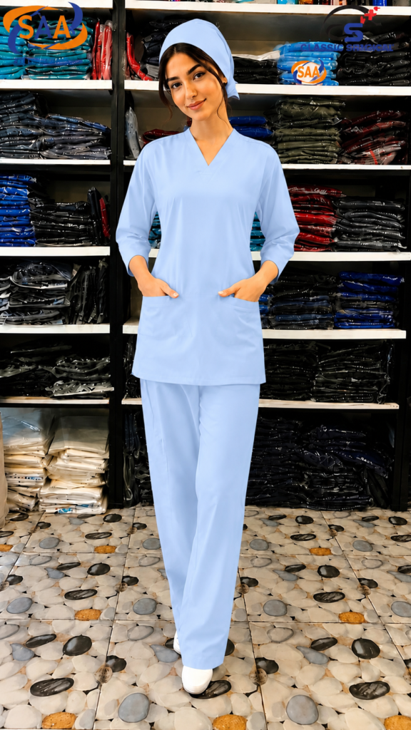 Pro Flexi Female Skay Blue DR.Scrub Suit