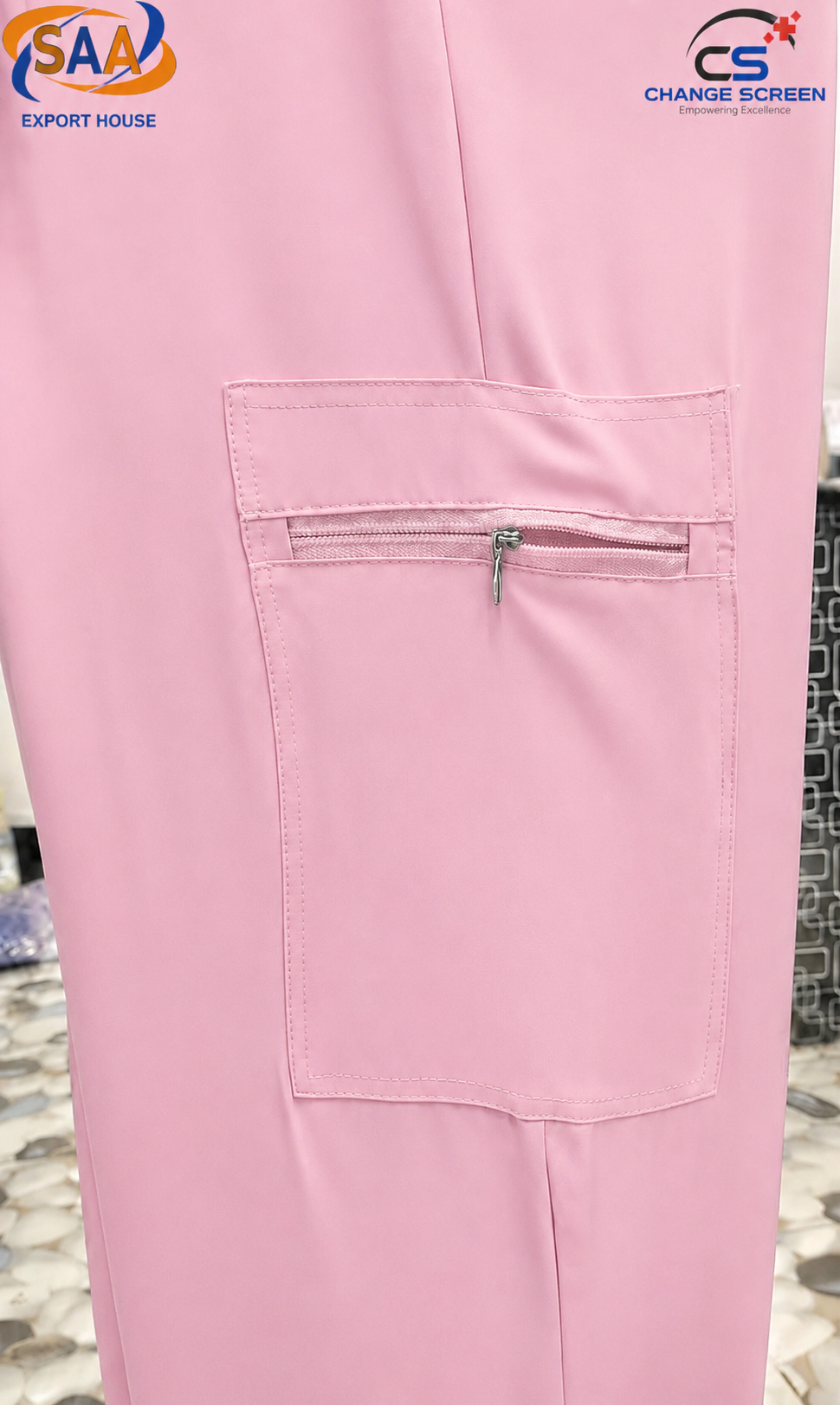 Pro Flexi Female Pink DR.Scrub Suit - Image 5