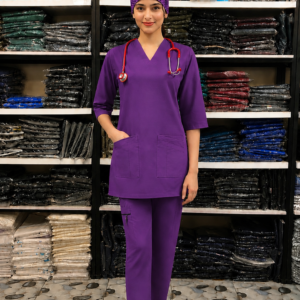 Pro Max Female Purple DR.Scrub Suit