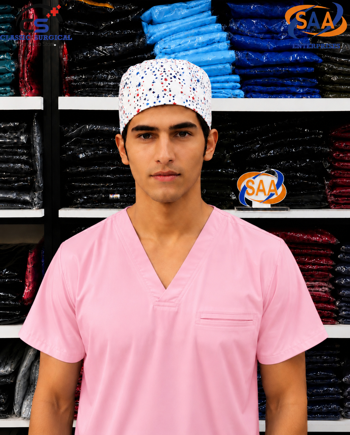 Pro Flexi 2 Pink Unisex DR.Scrub Suit - Image 4