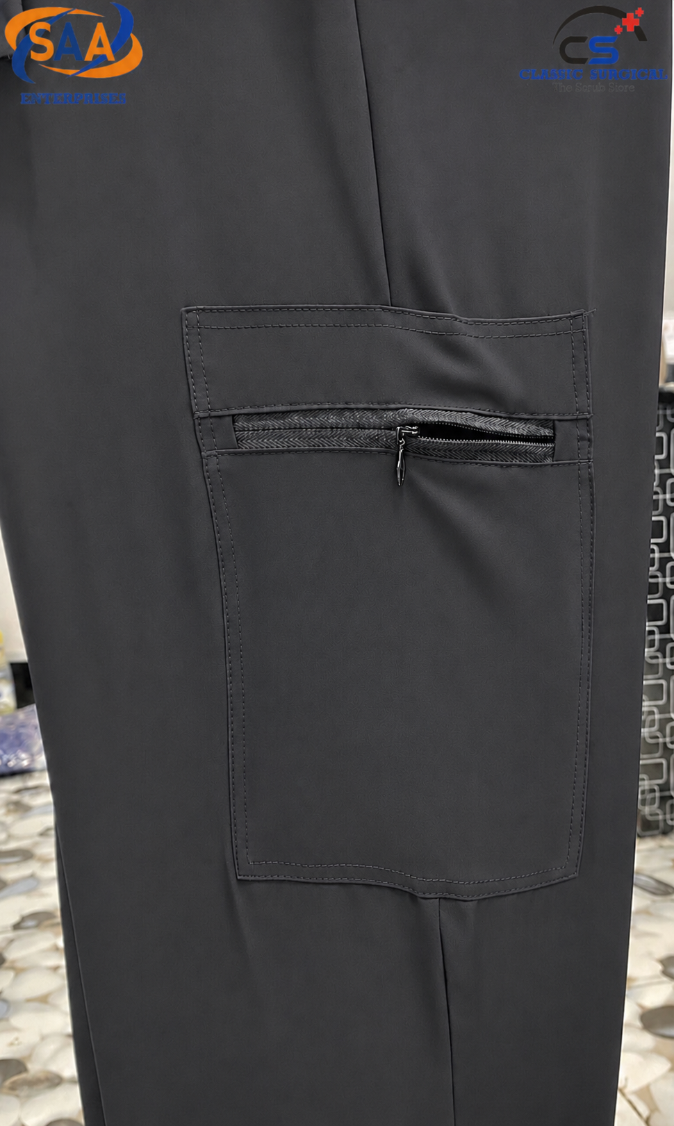 Pro Flexi Female Gray DR.Scrub Suit - Image 5