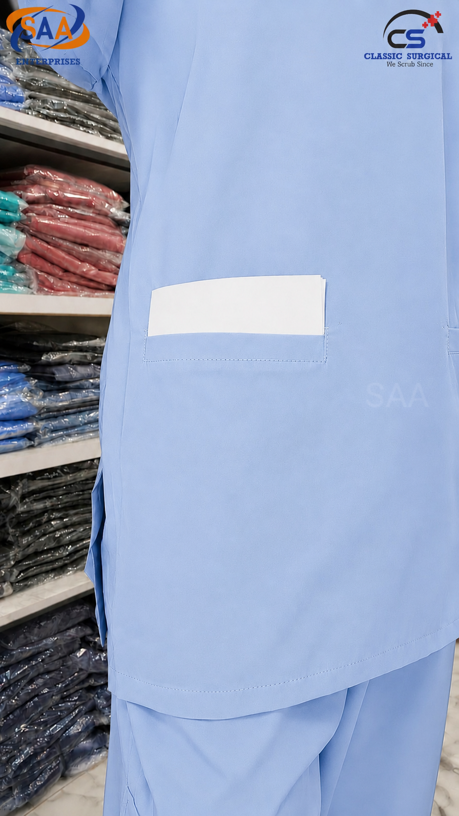 Pro Flexi Female Skay Blue DR.Scrub Suit - Image 7