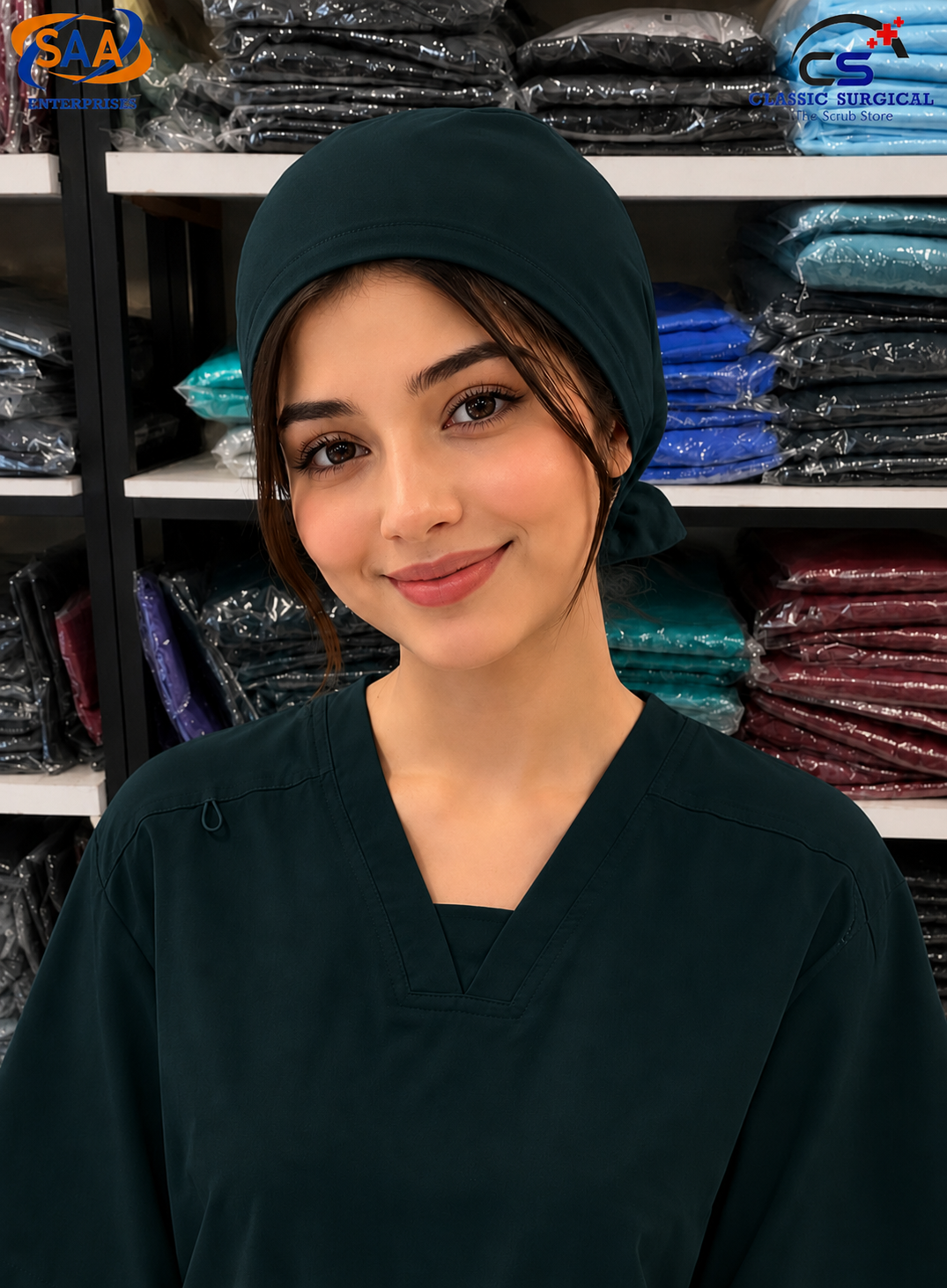 Pro Flexi Female Bottle Green DR.Scrub Suit - Image 2