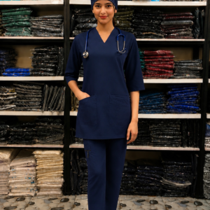 Pro Max Female Navy Blue DR.Scrub Suit