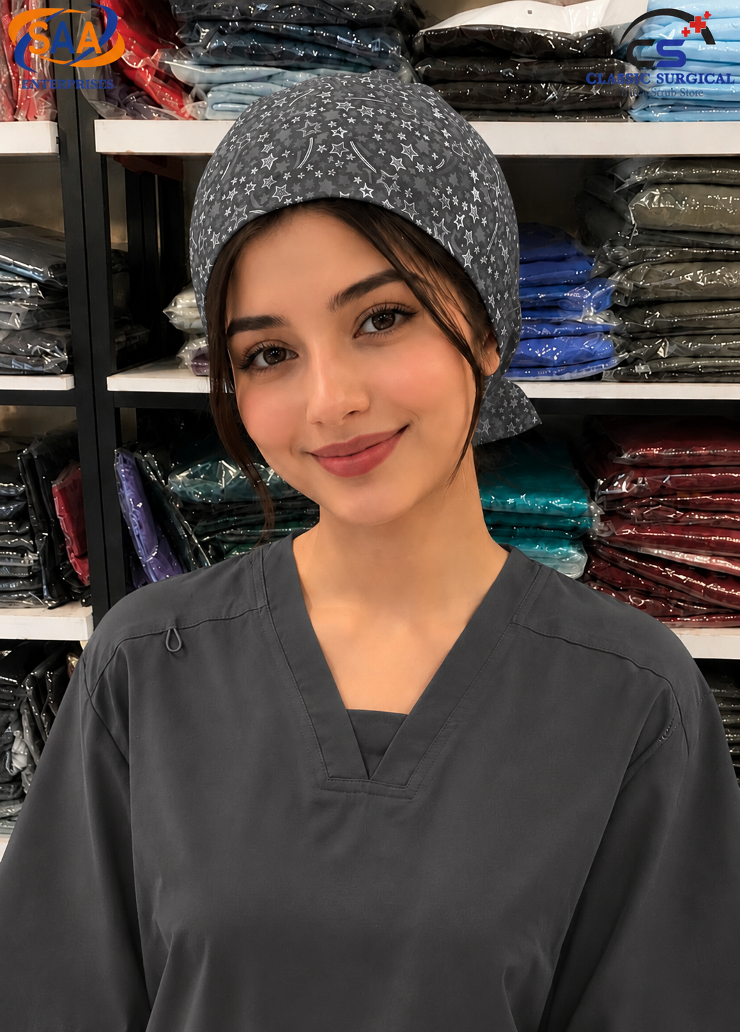 Pro Flexi Female Gray DR.Scrub Suit - Image 2